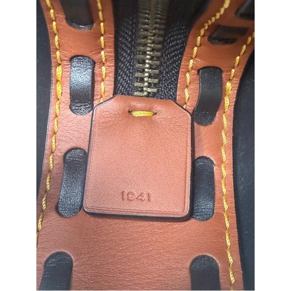 Coach 1941 Rogue 36 Western Saddle Suede Whipstitch Whiplash Boho Fringe Bag - Picture 9 of 16